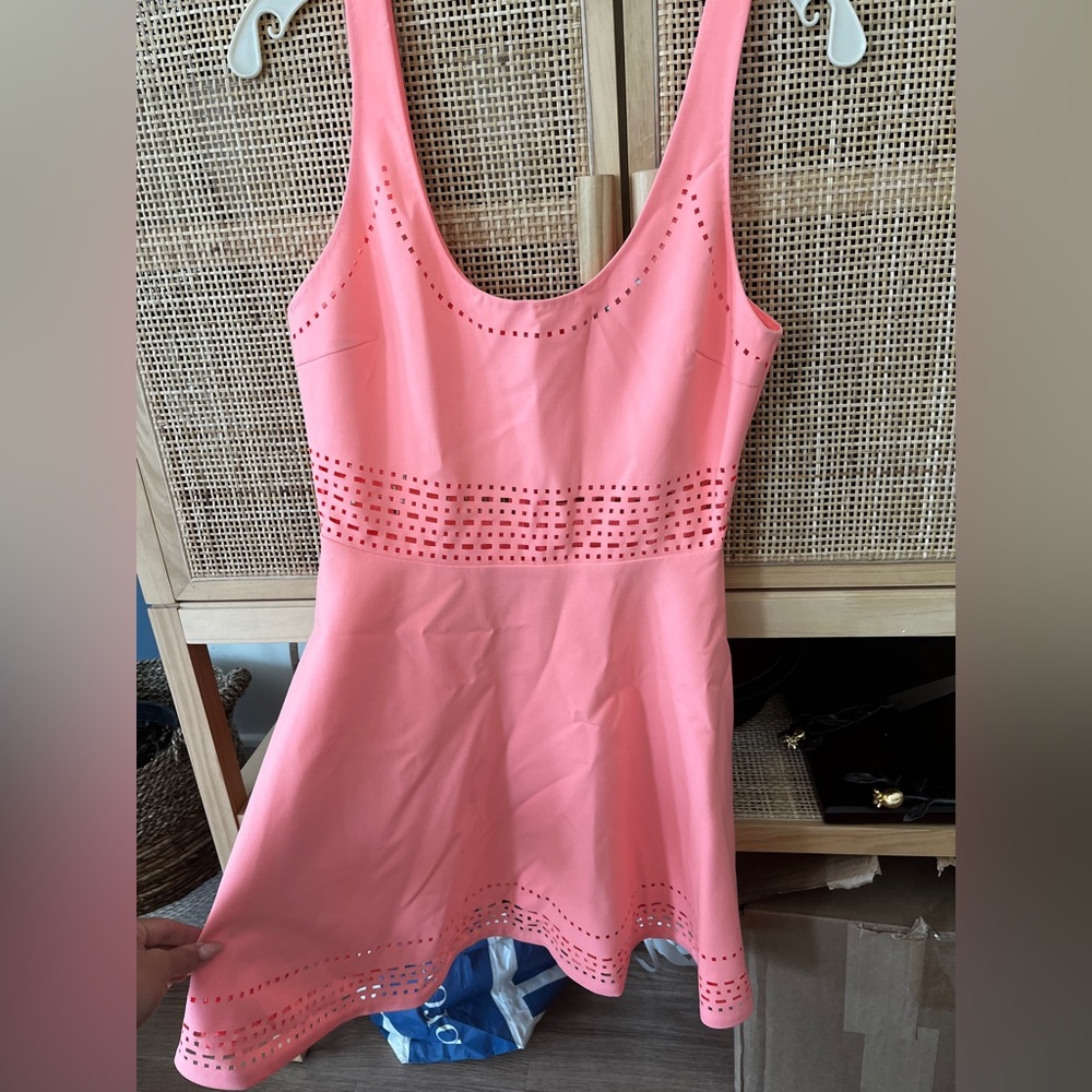 Elizabeth and James flare dress with cutouts